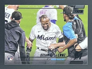 BRYAN DE LA CRUZ RC 2022 Topps Stadium Club Black Foil #265 Marlins - Picture 1 of 2