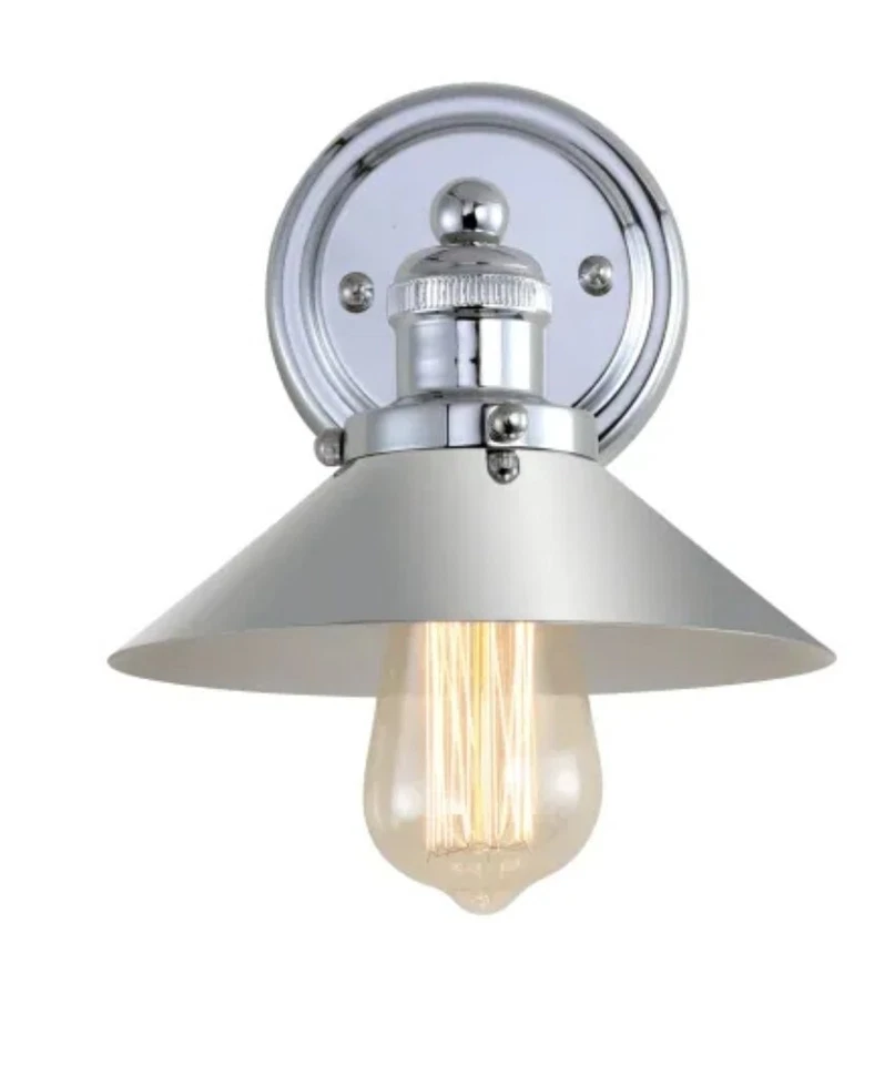 JONATHAN Y JYL7423A June 7.8" 1-Light Metal Shade Farmhouse Sconce Contempora... - Image 1 of 1