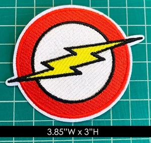 DC Comics: The Flash Logo Embroidered Iron On Patch - Picture 1 of 3