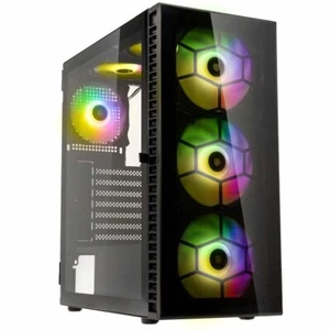 Kolink Observatory HF Glass Black ARGB Case Midi Tower Vetro Temperato No-Power  - Foto 1 di 1