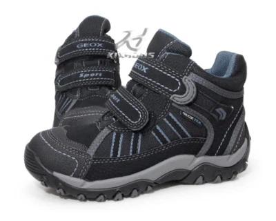 Geox J ALASKA BW J Hiking Boot (Toddler/Little Kid/Big Kid) Black/Grey J1306J - Image 1 of 4