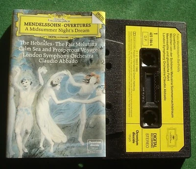 Mendelssohn Overtures A Midsummer Night's Dream + LSO Cassette Tape - TESTED - Image 1 of 2