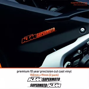 Calcomanías adhesivas KTM Supermoto Supermoto Premium 10 años vinilo moto - Imagen 1 de 3