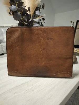 Bosca Leather Briefcase Reddish Brown Leather No Strap  - Image 1 of 4