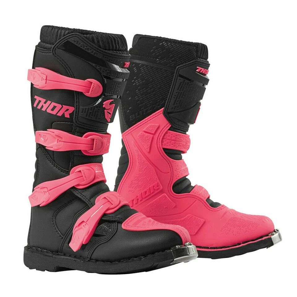 Botas Thor Blitz XP para mujer - Motocross Offroad Dirt Bike rosa negro! Foto 1 de 1