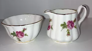 Tazón de azúcar y rosas crema vintage de hueso chino Royal Stuart Spencer Stevenson - Imagen 1 de 7