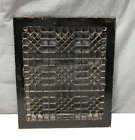 One Antique Cast Iron 12x14 Heat Grate Grill Decorative Cover Old Black 1798-23B