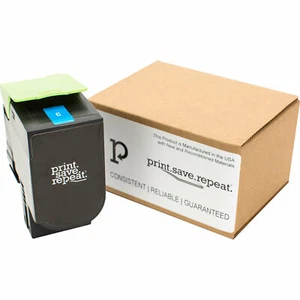 Print.Save.Repeat. Lexmark 701HC Cyan Toner Cartridge CS310 CS410 CS510 [3K Pgs] - Picture 1 of 4