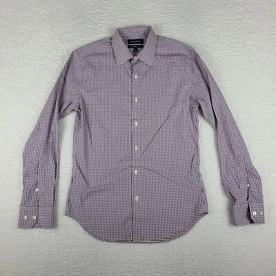 Camisa de Vestir Bonobos Para Hombre Pequeña Granate Púrpura Calce Ajustado Rendimiento Abotonada Foto 1 de 4