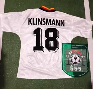 Germany 1994 klinsmann Arsenal Football SHIRT Adidas VINTAGE - Bild 1 von 9