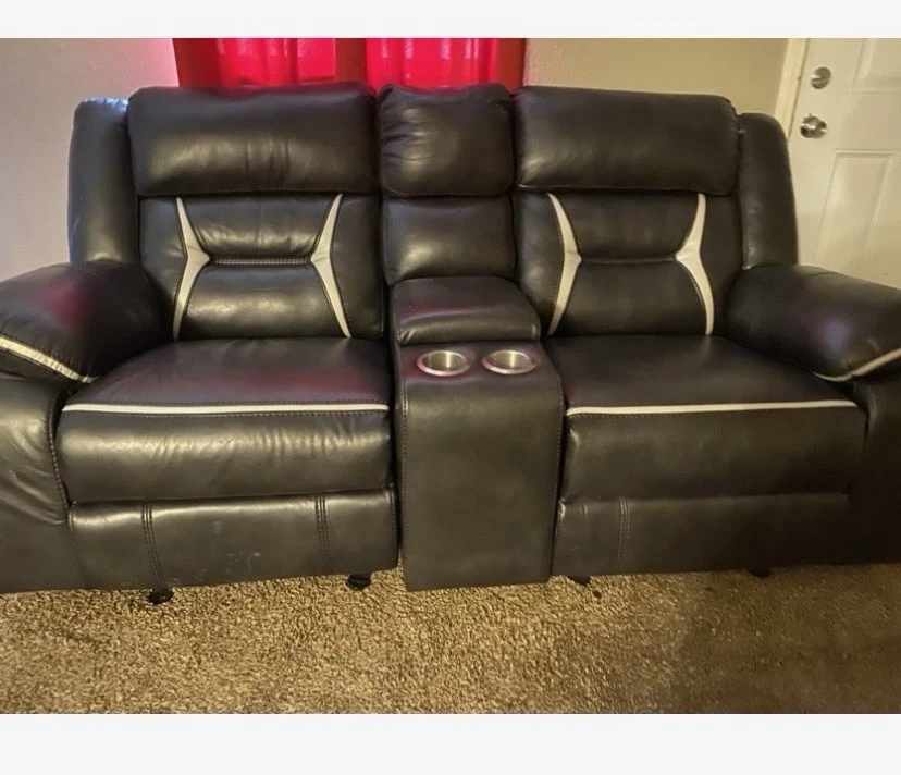 Juego de sofá de cuero Foto 1 de 2