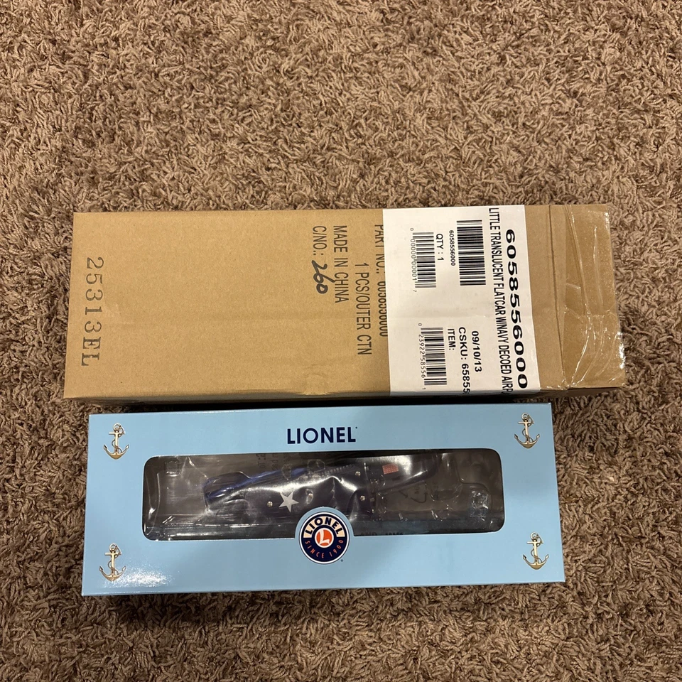 Lionel 6-58556 O'Gauge Long Island WWII Navy Aircraft On Flatcar NIB - Image 1 of 1