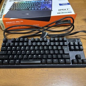 SteelSeries Apex 7 TKL Blue Switch Gaming Keyboard Used - Picture 1 of 5