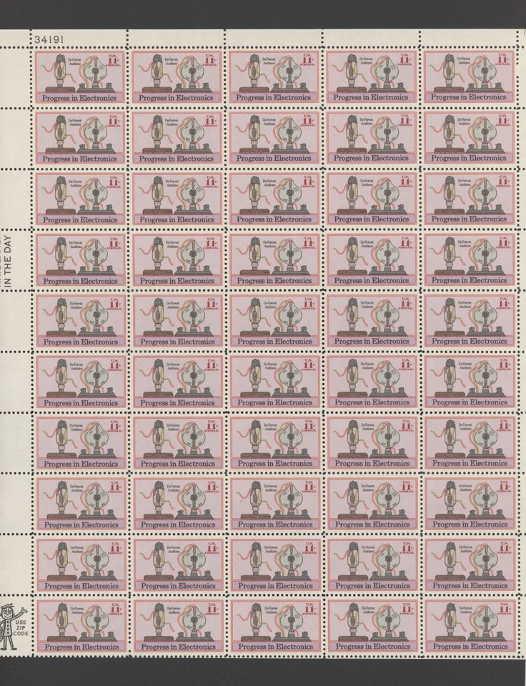 1973 US Scott #C86, 11c Progress in Electronics, Sheet of 50 MNH - Image 1 of 1