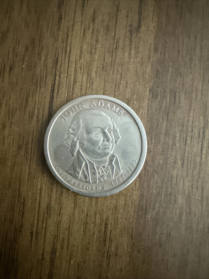 Moeda de US$ 1 John Adam de 1797-1801 The Second President Of The United States - Imagem 1 de 1