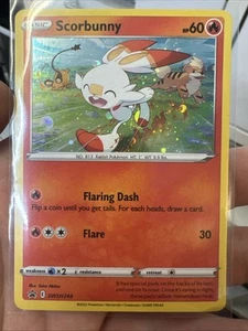 Pokemon - Scorbunny - (Cosmos Holo) - SWSH244 - Sword & Shield Promo - H NM - Picture 1 of 2