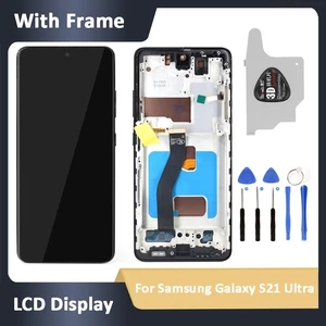 LCD Display für Samsung Galaxy S21 Ultra Touch Screen TFT Digitizer mit Rahmen - Picture 1 of 17