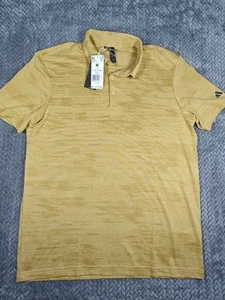 Polo de golf Adidas Ult365 para hombre talla mediana IL0573 beige avena dorado precio de venta sugerido por el fabricante 70 nuevo con etiquetas - Imagen 1 de 8