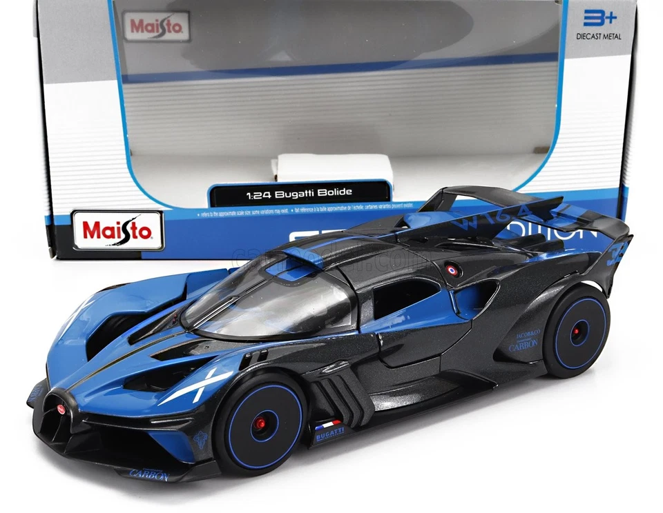 1/24 MAISTO - BUGATTI - BOLIDE W16 8.0 FOUR-TURBO 1850hp 500km/h 2020 32911-BL - Immagine 1 di 1