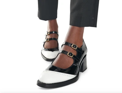 The Office of Angela Scott Miss Amélie Mary Jane Shoes Sz 37 7 $650 EUC Patent - Image 1 of 4