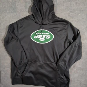 Neu ohne Etikett Nike NY Jets 3XL Hoodie schwarz grün weiß Logo vorne leicht - Bild 1 von 8