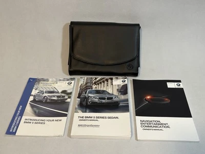 BMW Serie 5 528i 535i 550i 2015 sedán conjunto manual del propietario con estuche original Foto 1 de 4