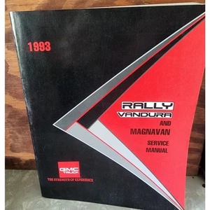 1993 GMC Rally Vandura and Magnavan OEM Dealer Service Manual X-9357 - Bild 1 von 8