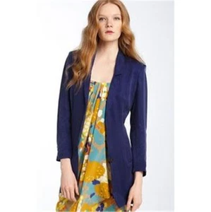 Chaqueta Blazer paracaídas DVF Diane Von Furstenberg SOMBRA azul marino 8-EE. UU. 12-UK $345 - Imagen 1 de 12