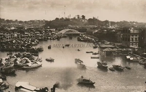 SINGAPORE - Singapore River - Real Photo Postcard - Picture 1 of 2