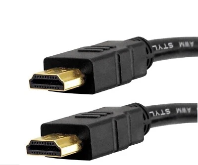 1m Metre HDMI Cable Fast Speed HD 4K 3D ARC 1080p For PS3 PS4 XBOX SKY TV - Image 1 of 3