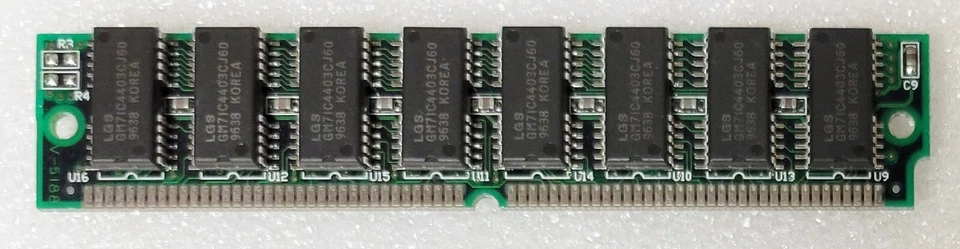 LGS 8MB EDO 2Mx32 60ns 72pin SIMM Memory, No Parity GM71C4403CJ60 - Image 1 of 1