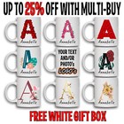 Personalised Mug Photo Name Initial Custom Tea Cup Text FATHER Eid Gift Birthday