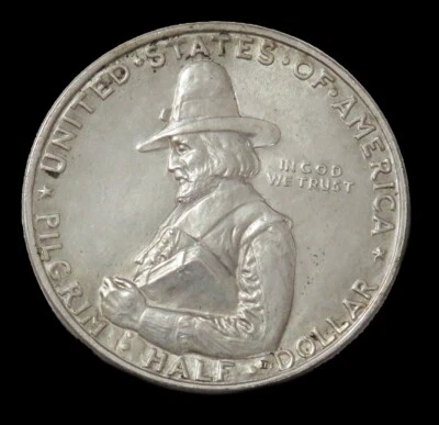 1920 SILVER LANDING OF THE PILGRIMS COMMEMORATIVE HALF DOLLAR - Image 1 of 2