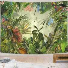 Greens Extra Large Tapestry Wall Hanging Art Fabric Nature Background Banner