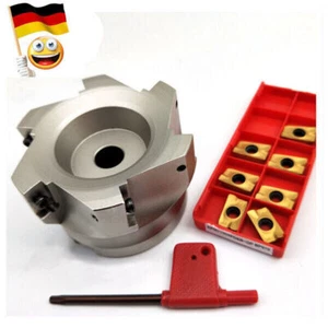 1PC Fräsköpfe BAP 400R-80-27 6Z Messerkopf 90° Eckfräser + APMT1604PDER - Bild 1 von 10