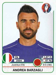 Panini Sticker Fußball EM Euro 2016 Nr. 498: Andrea Barzagli Italia Bild NEUWARE - Picture 1 of 1