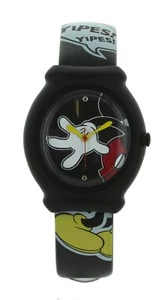 Boys casual DISNEY Mickey Mouse SNAP watch Black rubber band with black case - Picture 1 of 5
