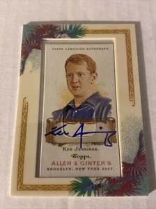 KEN JENNINGS 2007 Topps ALLEN GINTER’S A&G SSP Auto AUTOGRAPH JEOPARDY CHAMPION! - Picture 1 of 2