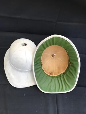 Pair of royal marine pith helmets  - Image 1 of 4