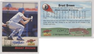 1994 Signature Rookies Signatures /8650 Brant Brown #2 Auto