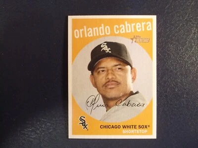 2008 Topps Heritage Baseball Orlando Cabrera Card # 114 - Image 1 of 2