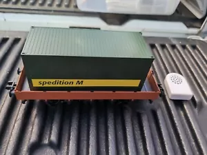 Marklin Maxi 1 Gauge Low Side Gondola Car With Crate Load And Sound Unit Read - Picture 1 of 8