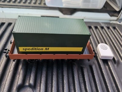 Marklin Maxi 1 Gauge Low Side Gondola Car With Crate Load And Sound Unit Read - Image 1 of 4