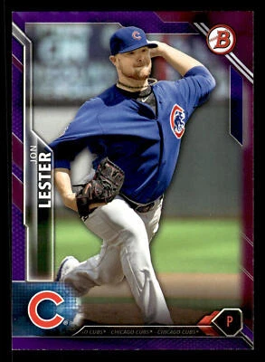 Jon Lester 2016 Bowman #17 Purple /250 Chicago Cubs - Image 1 of 2