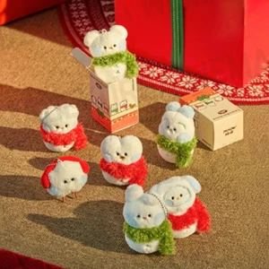 BT21 Mini Minini Petit Holiday Schneemann zufällige Puppe Schlüsselanhänger offizielle K-POP Ware - Bild 1 von 5