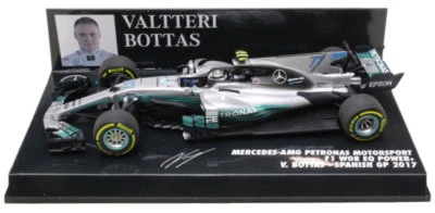 Minichamps Mercedes W08 Spanish GP 2017 - Valtteri Bottas 1/43 Scale - Image 1 of 4