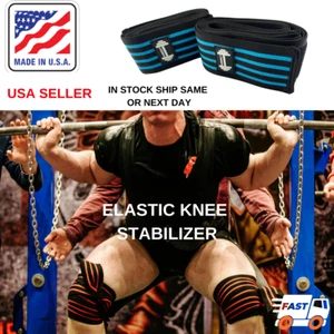 Knee Elastic Stabilizer Exercises Home Gym High Performance - Picture 1 of 4