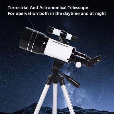 70mm Large Aperture Astronomical Refractor Portable 300mm Focal Length Teles Set - Image 1 of 4