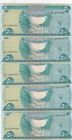 Middle East, 500 Dinars, Unc , 2004, P92 (Five Consecutive Banknotes)