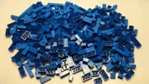 Lego 1 Pfund 11 Unzen blau 2x2 2x3 2x4 2x6 2x8 2x10 Steine City Star Wars MOC Lot2 - Bild 1 von 2